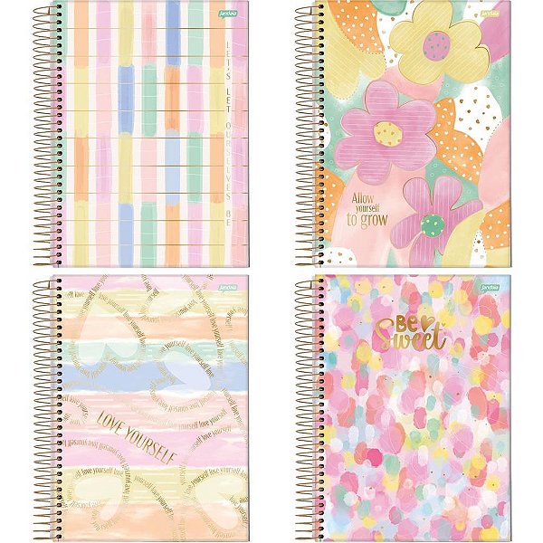 Caderno 10X1 Capa Dura LA Creme 160FLS. PCT.C/04