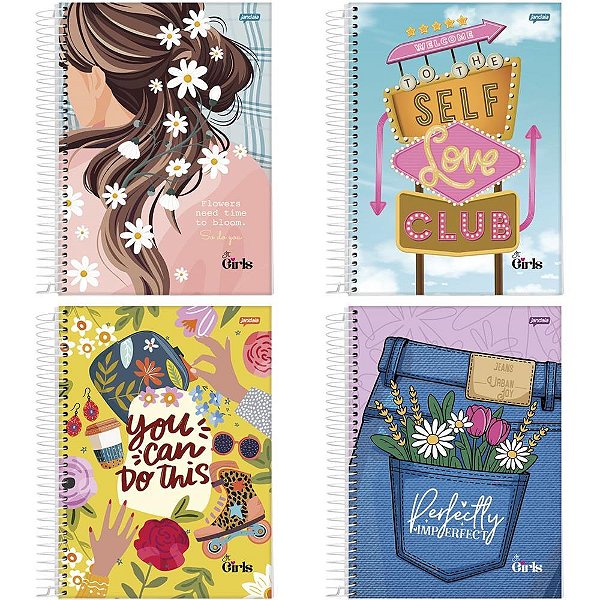 Caderno 10X1 Capa Dura IT GIRL 200FLS. PCT.C/04