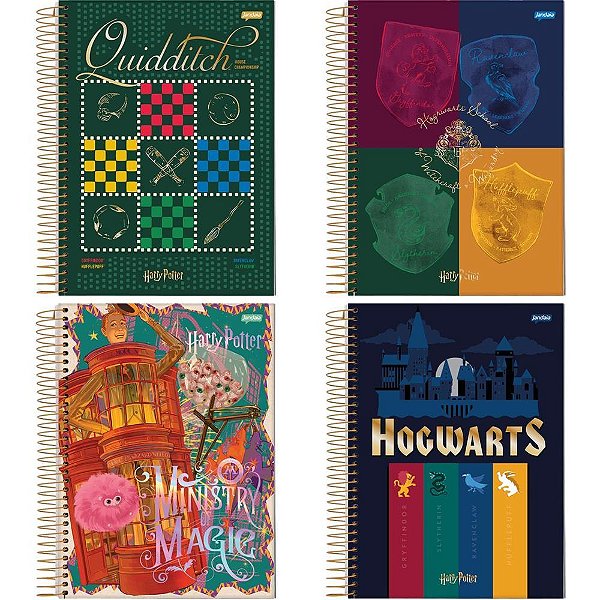 Caderno 10X1 Capa Dura HARRY Potter 200FLS. PCT.C/04