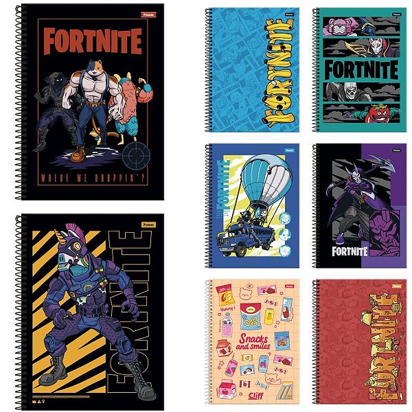 Caderno 10X1 Capa Dura Fortnite 160F PCT.C/04