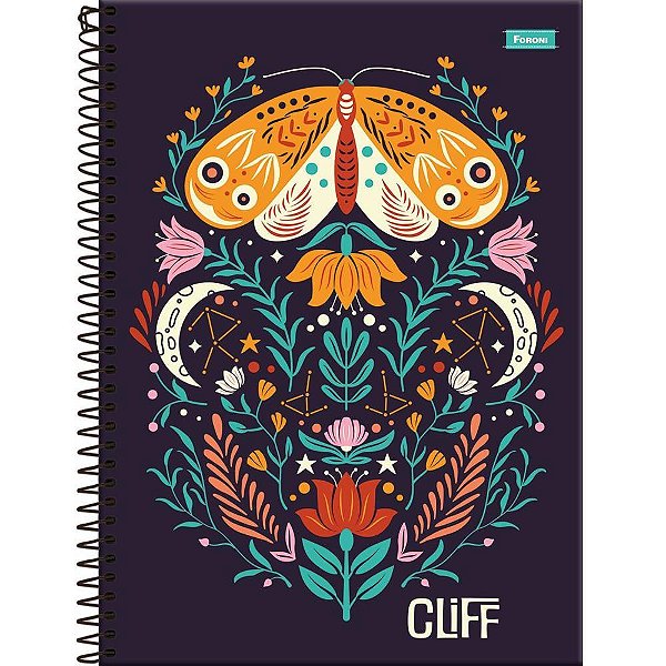 Caderno 10X1 Capa Dura CLIFF Feminino 160FLS. PCT.C/04