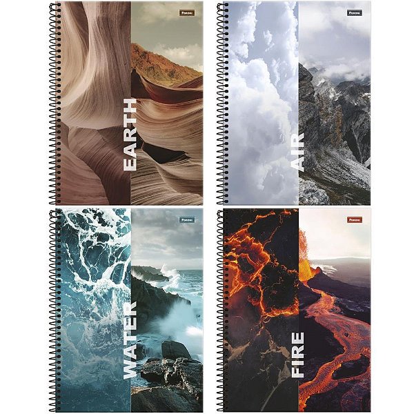 Caderno 10X1 Capa Dura 4 Elementos 160FLS. PCT.C/04