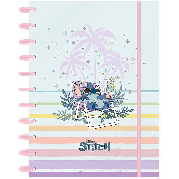 Caderno 01X1 Capa Dura STITCH Disco 80F