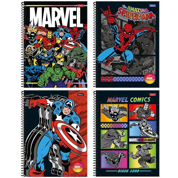 Caderno 01X1 Capa Dura Marvel Comics  80F PCT.C/04