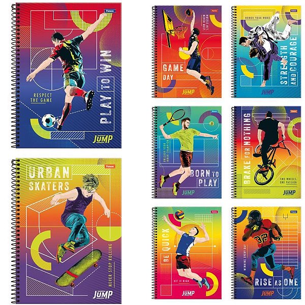 Caderno 01X1 Capa Dura JUMP 96 Folhas PCT.C/04