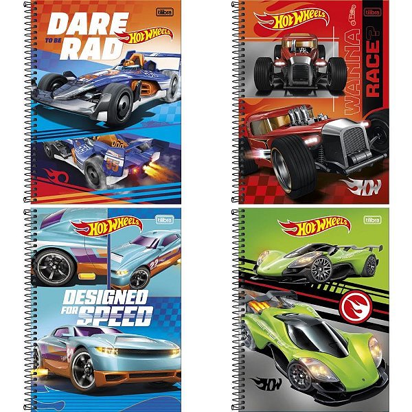 Caderno 01X1 Capa Dura HOT Wheels 80FLS. PCT.C/04
