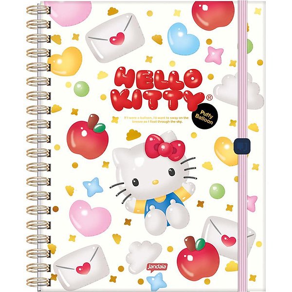 Caderno 01X1 Capa Dura Hello KITTY Neo 80FLS.
