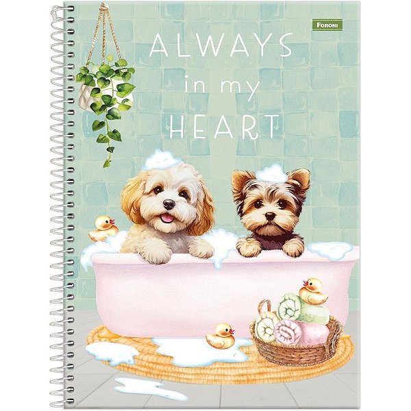 Caderno 01X1 Capa Dura Furfriends 80F PCT.C/04