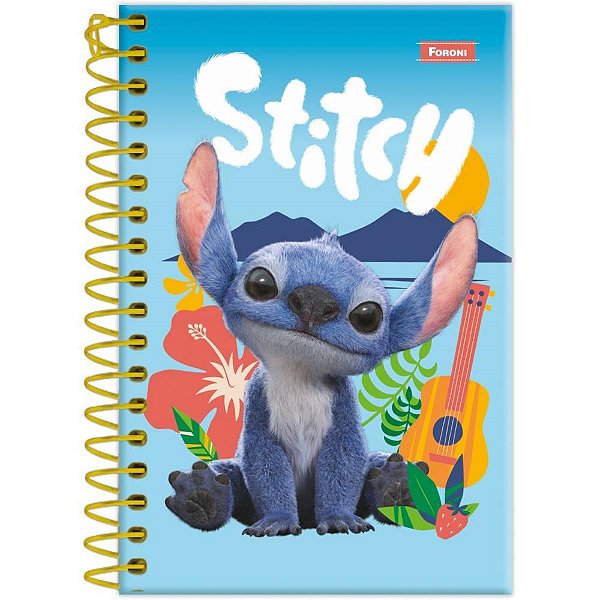 Caderneta Espiral Capa Dura STITCH Movie 80F PCT.C/04