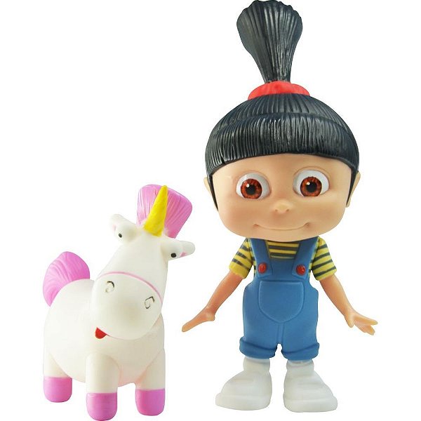 Boneco e Personagem AGNES e FLUFFY Vinil 16CM