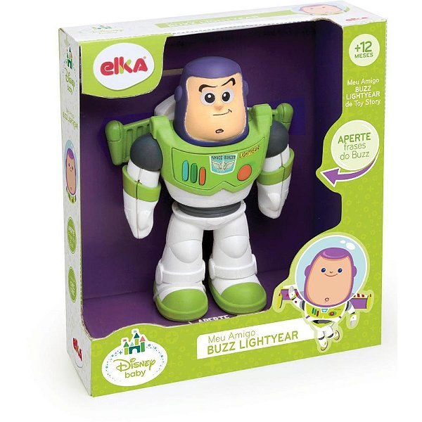 Boneco e Personagem BUZZ Lightyear C/SOM 23CM.