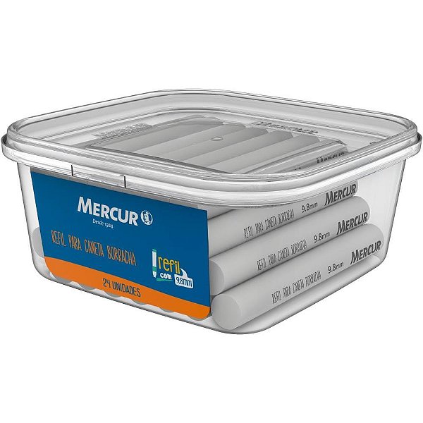 Borracha Caneta Refil Branca POTE-24