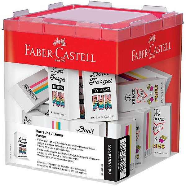 Borracha Colorida Poster Branca DP.C/24