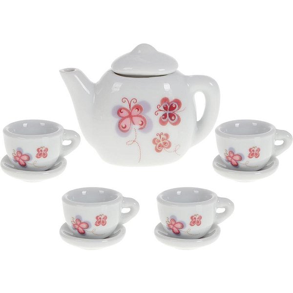 Brincando de Casinha Conjunto de CHA Porcelana 9 PC