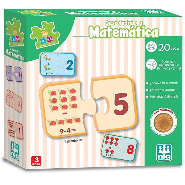 Brinquedo Educativo BE a BA Descobrindo a Matemati