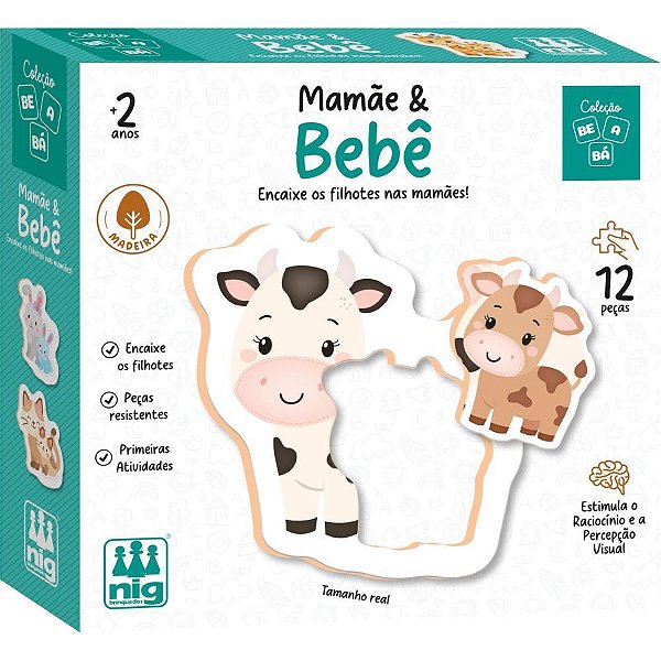 Brinquedo Educativo BE a BA Mamae e Bebe