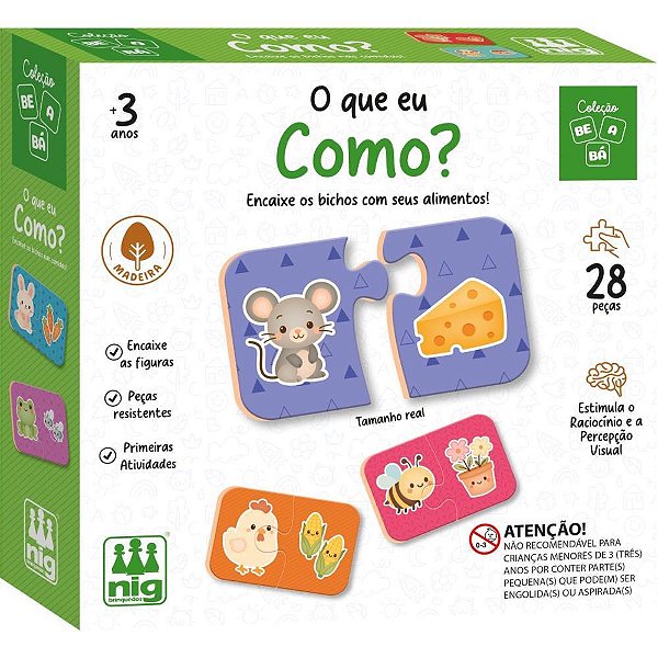 Brinquedo Educativo BE a BA o Que EU Como