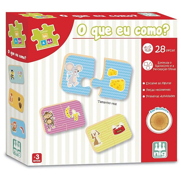 Brinquedo Educativo BE a BA o Que EU Como