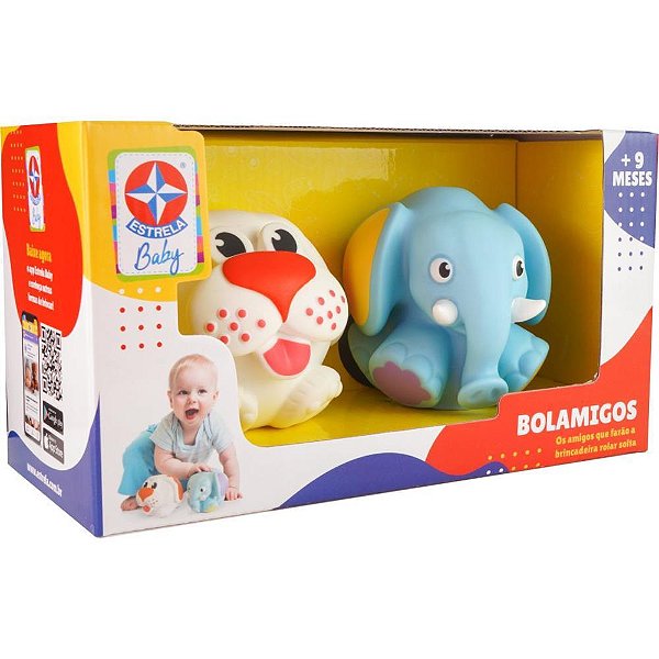 Brinquedo para Bebe Bolamigos 2 Pecas KIT