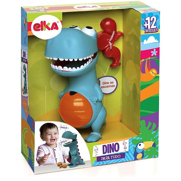 Brinquedo para Bebe Dino Papa Tudo C/ACESSORIOS