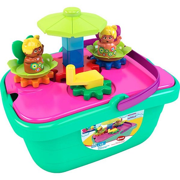 Brinquedo para Montar Carrossel Encantado 14PCS BLOC