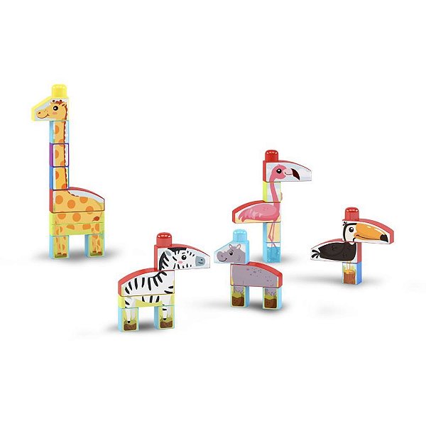 Brinquedo para Montar Mais Blocos X 3EM1 40PCS