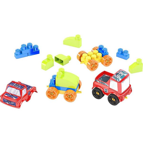 Brinquedo para Montar Monta Maquinas Blocolandia 68P