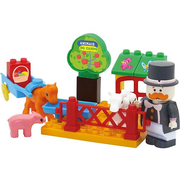 Brinquedo para Montar Mundo Bita Animais do Campo