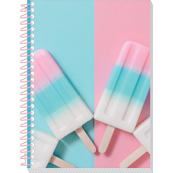 Caderneta Espiral Capa Dura Pastel 64F 12 Capas PCT.C/05