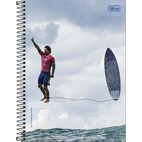 Caderno 01X1 Capa Dura Gabriel Medina 80FLS PCT.C/04