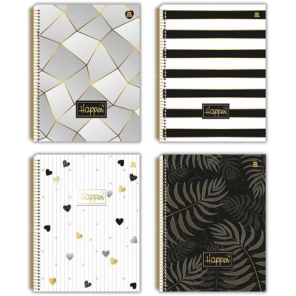 Caderno 10X1 Capa Dura Happen 160F PCT.C/04
