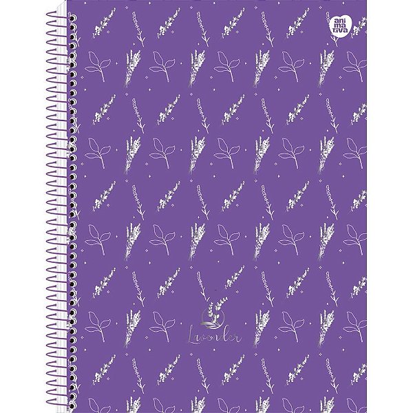 Caderno 10X1 Capa Dura Lavander 160F PCT.C/04