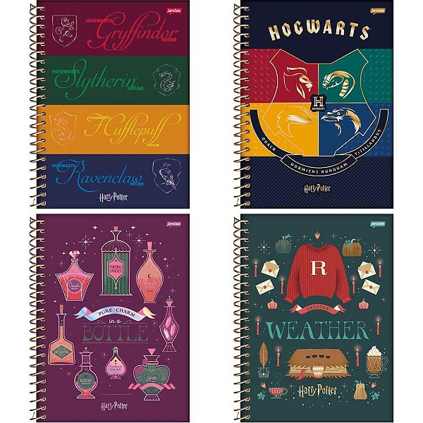 Caderno 10X1 Cp.dura Colegial HARRY Potter 160FLS. PCT.C/05