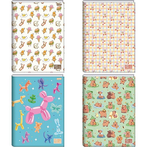 Caderno Brochura 1/4 Capa Dura Stella 80FLS. PCT.C/05