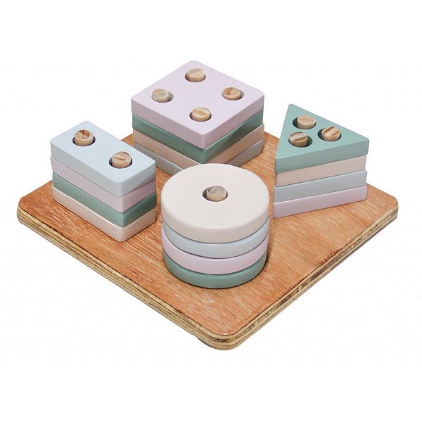 Brinquedo Pedagogico Madeira Prancha de Selecao Pequena