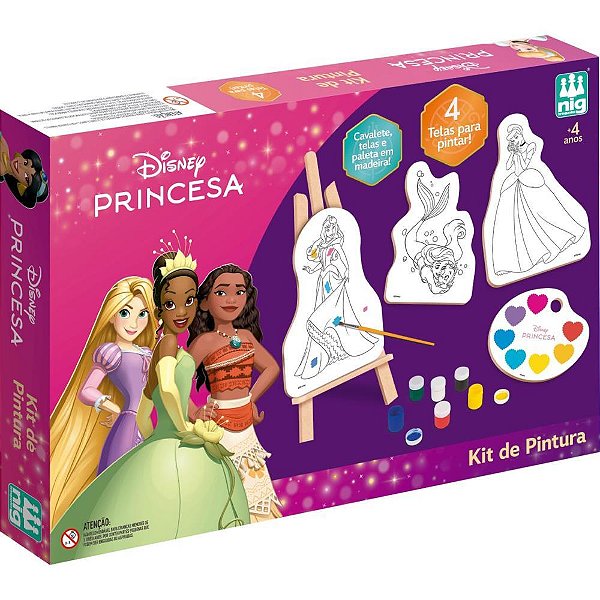 Brinquedo para Colorir Princesas KIT Pintura