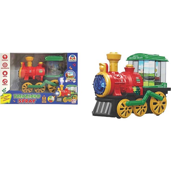 Brinquedo para Bebe Trenzinho SPRAY C/LUZES e Som