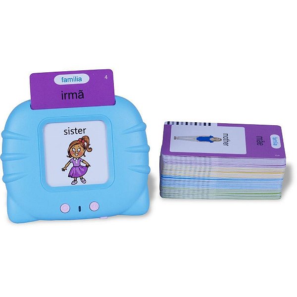 Brinquedo Educativo Maquina de Cartas Bilingue