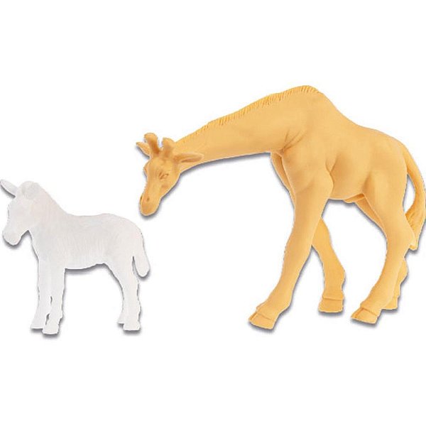 Boneco e Personagem Zebra e Girafa C/CANETINHA LAV