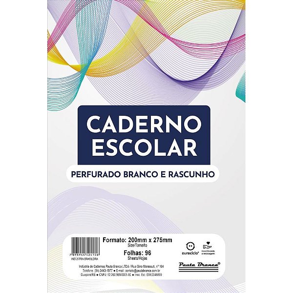Bloco para Fichario Universit. 96FLS. Branco PCT.C/10