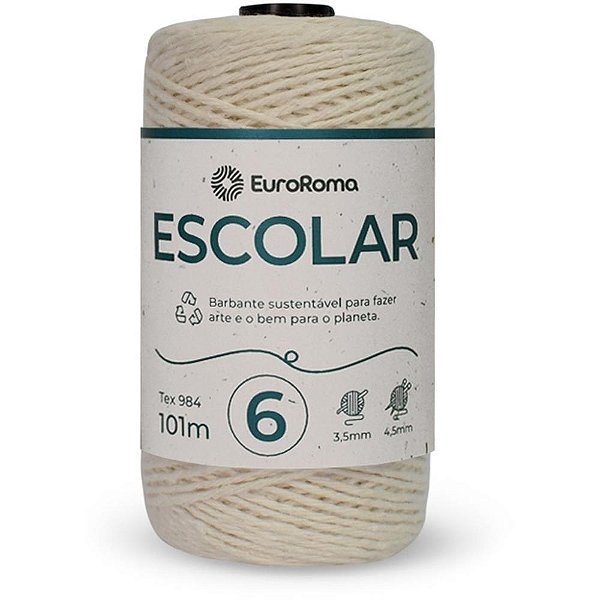 Barbante CRU 100G 4/6 Fios Rolo 101M PCT.C/06