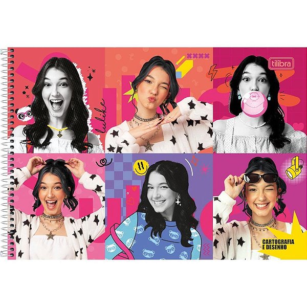 Caderno Desenho UNIV Capa Dura Luluca Espiral 80FLS PCT.C/04