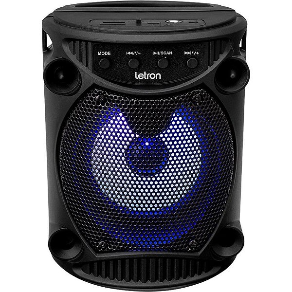 Caixa Acustica Letron Portatil LED CHILL PT