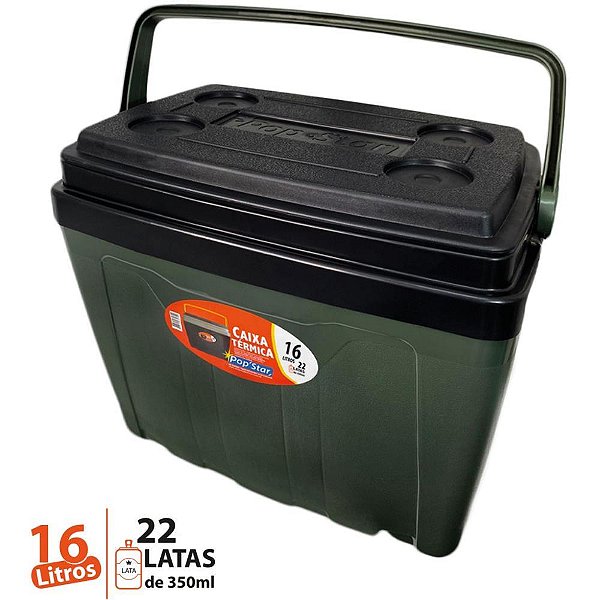 Caixa Termica 16L. C/ALCA Popstar VD Militar