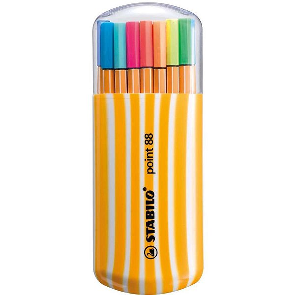 Caneta Stabilo 8820-022 Point Estojo C/20 COR Estojo