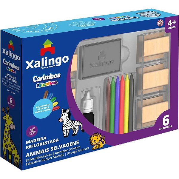 Carimbo Pedagogico Animais Selvagens P/COLORIR