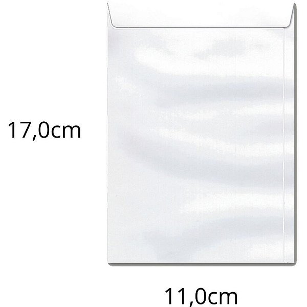 Envelope Saco Branco 110X170 90GRS. OF 17 CX.C/250