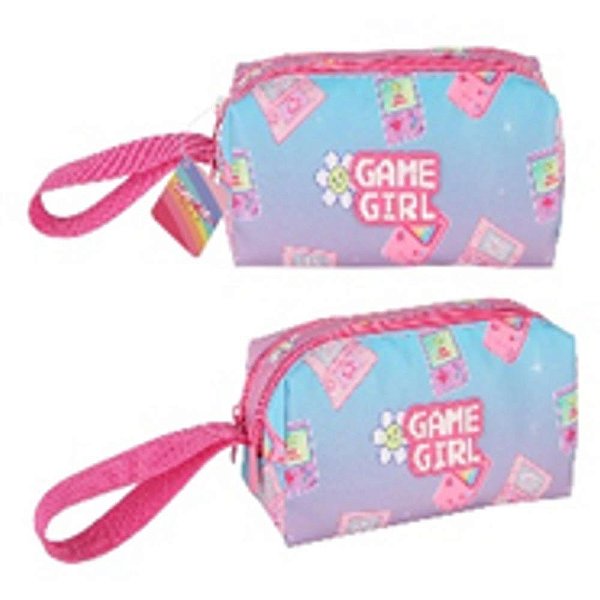 Estojo Simples Gamer GIRL C/ALÇA Tecido