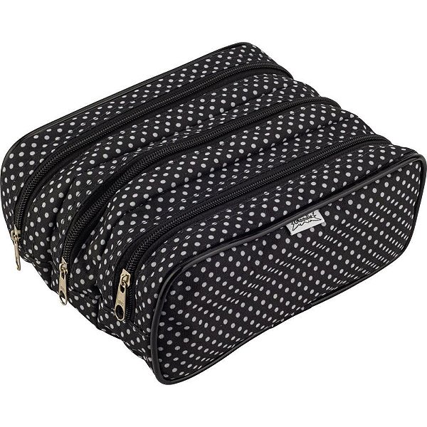 Estojo Triplo Lona Mega Estampado Sortido