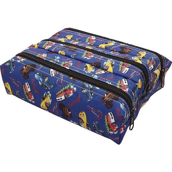 Estojo Triplo Tecido Carrinho Masculino PCT.C/02